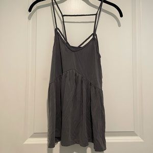 American Eagle super soft baby doll top (gray)